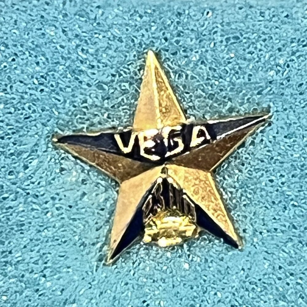 New Chevy Vega 2300 Star Lapel Chevrolet Hat Pin Tie Tack in Case